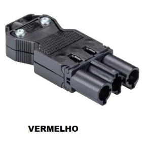 EFAPEL - 83150VM FAST CONNECTOR 2P+T MALE FOR RED CABLING - 5603011647070