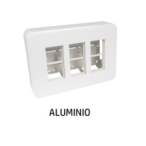 EFAPEL - 83412SAL POSTO DE TRABALHO SALIENTE 3X4 MÓD ALUMINA - 5603011643867