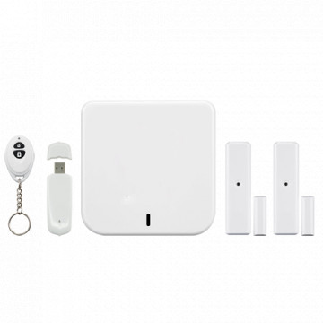 Equipo de alarma doméstico Home8 - Conexión à Internet / IP Nube - Servicio justo poner suscripción - Tamaño reducido - Contactos magnético sin cables - Dominio a distancia multifunción