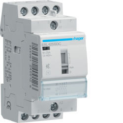 ERL425SDC - Contactor silencio manu 25A, 4NA, 12V DC HAGER EAN:3250612230600