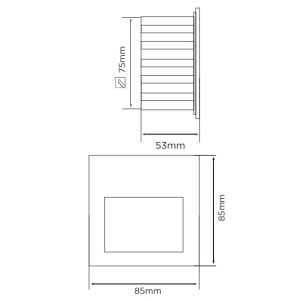 ESL7014CW - 100100500045 - APLIQUE PAREDE LED 4W 4000K IP65 sin finalizar