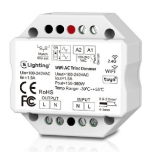 ESL7903 - 100100900036 - DIM TRIAC 240VAC Controller 1.5A 360W PUSH DIM/WIFI/RF