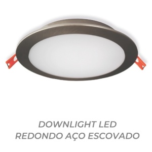 ESL8124WW - 100100200062 - Downlight LED Round 24W 3000K Steel