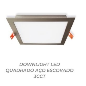 ESL9318CCT - 100100200126 - Qualight Square LED 18W 3CCT Steel