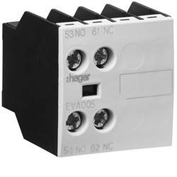 EVA005 - Contact Aux. FRONT LINK 1NA+1NF HAGER EAN: 3250612232031