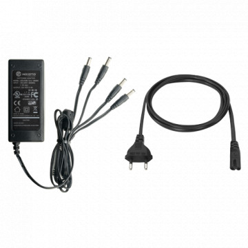 Fonte de alimentação comutada - Saída DC 12 5 A - 4 saídas - Estabilizado - 105 (Fo) x 33 (Al) x 45 (An) mm - 320 g