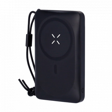 Fuerza bank magnético sin cables VEGER - Capacidad 10000mAh - Aporte USB-C, Iluminación - Salidas USB-C, USB-A, sin cables - Para cargar dispositivos 3 de cada tiempo - Cargando rápido PD20W