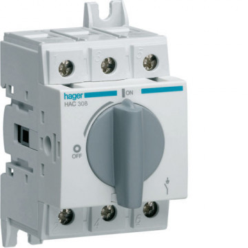 HAC308 - Inter. corte aparente 3P 80A 3M HAGER EAN:3250613140281