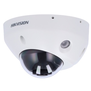 Hikvision – IP-Dome-Kamera aus der PRO-Reihe – 8 Megapixel Auflösung (3840 x 2160) – 2,8 mm Objektiv | PoE | Mikrofon | Audio | Alarm – IR-Reichweite 30 m | AcuSense | Gesichtserfassung – Bewegungserkennung 2.0 | IP67 | IK08