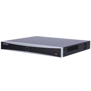 Hikvision – PRO-Reihe – NVR 8 CH IP-Recorder – Maximale Auflösung 12 Mpx bei 2 Kanälen: Alarme: AcuSense – Bandbreite 80 Mbit/s | Unterstützt 2 Festplatten – Bewegungserkennung 2.0 | Gesichtserkennung