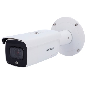 Hikvision - Bullet Camera IP Pro - Résolution 8 mégapixels (3840x2160) - Lennis 2,8 ~ 12 mm | Poe + | Alarmes | Audio - IR 60 m | MD 2.0 | Sirene et dissuadateur Flash - ACUSEANE | Reconnaissance faciale | IP67, IK10