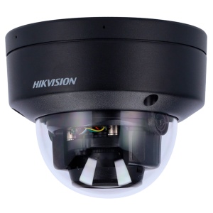Hikvision - Câmara Dome IP da gama PRO - Resolução 8 Megapixel (3840x2160) - Lente 2.8 mm | PoE | Microfone dual em array - luz híbrida alcance 30 m | Áudio | Alarma - MD 2.0 | AcuSense | IP67, IK10 | MicroSD