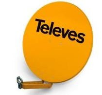 Hochwertiger Offset Parable QSD 85 Aluminium G 39,5 dbi Orange