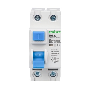 Interruptor diferencial - Corriente nominal 25A - 2 polos (instalaciones monofásicas) - Sensibilidad 30mA - Tipo de disparo A - Para carril DIN / Cumple IEC/EN 61008-1