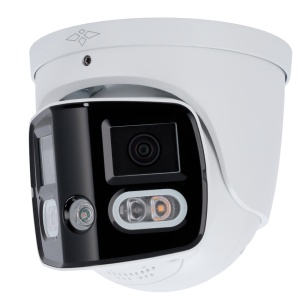IP X -Security Turret 8 Megapixel Chamber - Active Dismissal | SMD 4.0 - 2 lens 2.8 mm / dual light 20m - WDR 120 dB | Microphone and Altifalante incorporated - POE | H.265 - Smart Functions