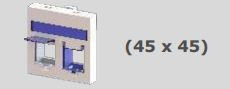 JSL - Espelho RJ45 dupla AMP
