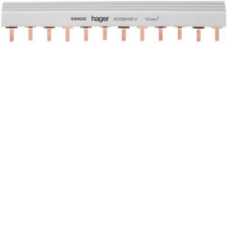 KB463C - Pente de lig. 4P 63A (pont.) 10mm² 24M HAGER EAN:3250613720162