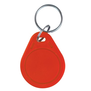 Key holder numbered proximity tag - ID by radio frequency - in passive: red color - low frequency 125 kHz - light and portable - maximum safety