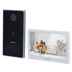 Kit de fête vidéo - IP & amp; WiFi - Plaque et moniteur | Permet 16 moniteurs supplémentaires - MF Reader | Poe - Application mobile avec P2P | Relais internes sur le moniteur - Ensemble de surface | IP65