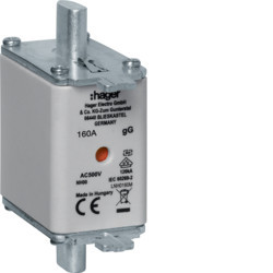 LNH0160M - Fusible de cuchillo NH00 gG 160A 500V HAGER Ean:3250614120770
