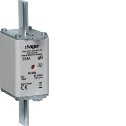 LNH1224M - NH1 GG Knife Fuse 224a 500V HAGER EAN: 3250614120879