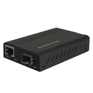 Media converter - 1x Ethernet RJ45 - 1x SFP - Gigabit - 10/100/1000 Base -TX - Reduced Size
