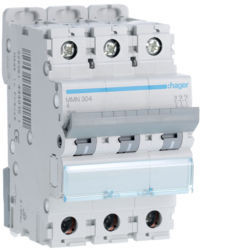 MMN304 - Criador magnético 3P 4A 25kA 3M HAGER Ean:3250614440151