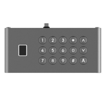 Módulo periférico - Para agregar teclado físico - Conexión USB - Apertura con imprimir digital e Alfiler - Adaptar a exterior IP65 - Compatible con DS-KD9633
