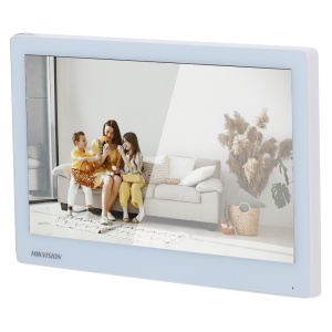 Monitor de videoportero - Pantalla táctil TFT de 7" con marco estrecho - Audio bidireccional - TCP/IP, Wi-Fi, SIP | 2 salidas de relé - Ranura para tarjeta MicroSD de hasta 128 GB - Montaje en superficie | Blanco