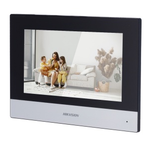 Monitor para videoporteiro - Ecrã tátil TFT 7" - Áudio bidireccional - TCP/IP, SIP - Ranhura para cartão microSD até 128 GB - Montagem na superfície