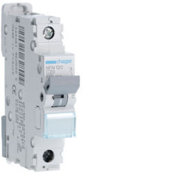 NFN120 - Interruttore automatico 1P 20A C 6/10kA 1M HAGER EAN:3250614628009