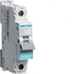 NKN163 - Breaker 1p 63A C 10/15ka 1m Hager EAN: 3250614629402