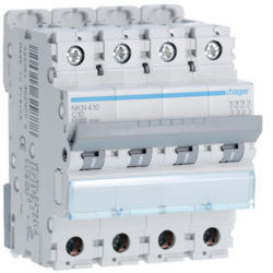 NKN410 - 4P 10A C BRONMORCE 10 / 15KA 4M HAGER EAN: 3250614629778