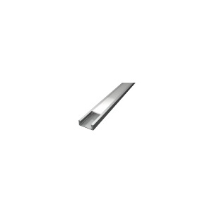 OUT004-A – Vorspringendes Aluminiumprofil 2 m eloxiert. Grau