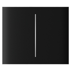 Panel táctil a cambiar de luz par - Compatible con AJ-LIGHTCORE-2G-VERT - Retroiliminación LED - Panel central de tocar sin contacto - Color negro - Ajax - Enchufe Cucharón central Vertical