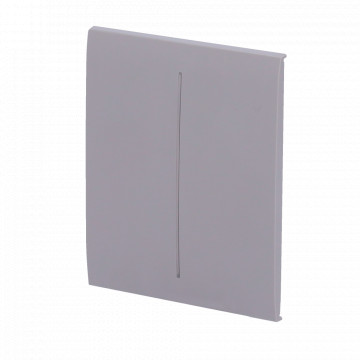 Panel táctil a cambiar de luz par - Compatible con AJ-LIGHTCORE-2G - Retroiliminación LED - Panel central de tocar sin contacto - Color gris - Ajax - Enchufe Cucharón central