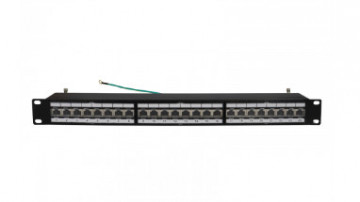 Parche Panel a Rack 19" 1U, Con 24 Conectores "RJ45" Gato 6A Ftp