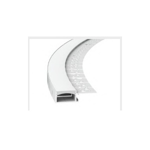 Perfil alum. FLEXÍVEL Enc. Gesso Anodizado 1 aba c/difusor 47x14x2000mm PORTALEGRE