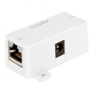 POE Injector - Daten und Strom für ein einzelnes UTP -Kabel - Eingabe RJ45 / DC in - Ausgabe RJ45 (POE und Daten) - Max -Leistung 15,4 mit 24 V - Engeius Poe Spezifische Antennen