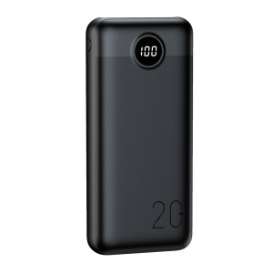 Power Bank Veger with LCD screen - 20000mah capacity - USB -C inputs, micro USB - 2x USB -A outputs - load devices 2 at a time - fast charging PD20W | Black