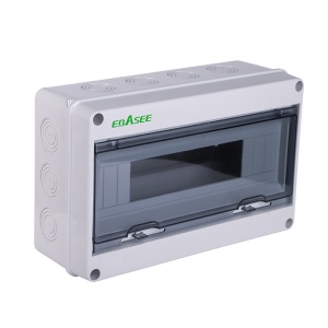 Quadro de distribuição - Número de módulos: 15 - À prova de humidade / Adequado para uso no exterior - Compatível com dispositivos de proteção elétrica - Para montagem em calha DIN - 309 x 198 x 108 mm