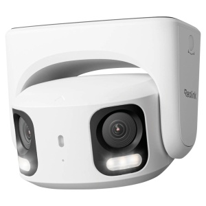 Reolink Câmara IP Lente dupla 8M PoE - 8MP (5120x1552) @ 30FPS | 4K Ultra HD - PoE / Luz LED - Deteção por IA de Pessoas / Veículos / Animais de estimação - Áudio bidirecional / ranhura para MicroSD - Apta para exterior
