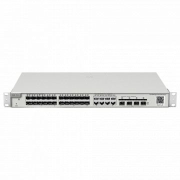 Reyee Switch Cloud Cover 3 - 24 Gigabit SFP ports (8 ports combo RJ45) - 4 ports SFP+ 10 GBPS - Static Lag/DHCP Snoop/IGMP Snoop/Port Mirror - VLAN/Isolation Port/STP/ACL/ACL/qos/802.1x - DHCP/Routes Server Static/RIP/OSPF/SNMP