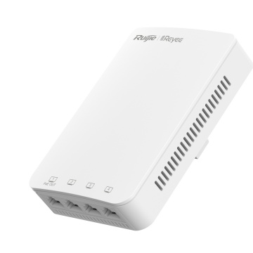 Reyee - wi -fi 5 mur omnidirectionnel AP 5 - fréquence 2,4 et 5 GHz - Taux de transmission jusqu'à 1267 Mbps - commutateur Gigabit 4 Portes intégrées - Installation de boîtes de mécanismes