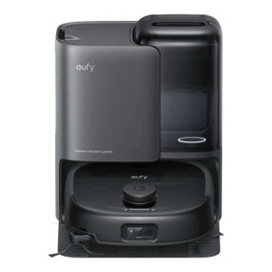 Robot Aspirador Eufy E25 - Potencia extrema con succión turbo de 20.000 Pa. - Limpieza constante de mopa con sistema HydroJet - Estación todo en uno para autovaciado automático - Navegación precisa LiDAR mediante sistema AI See - Alexa / Google / Siri