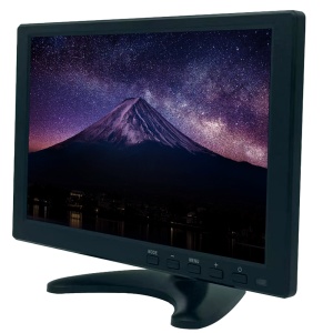 SAFIRE Monitor LED 10 "- Conçu pour la vigilance vidéo - Format 16: 9 - VGA, HDMI, LOOP BNC et Audio - Résolution 1280x800 - Altifalantes intégrées