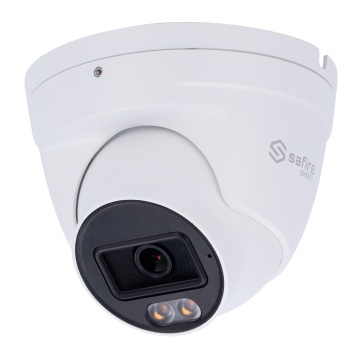 Safire Smart - Câmara IP Turret E1 Inteligência Artificial - Resolução 6 Megapixel (3200×1800) - Lente 2.8 mm | Audio IN | IR e luz branca 30m - IA: Classificação de humano e veículo - Impermeabilidade IP67 | PoE (IEEE802.3af)