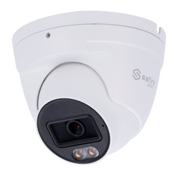 Safire Smart - IP camera Turret E1 Artificial Intelligence - Resolution 6 Megapixel (3200 × 1800) - 2.8 mm lens | Audio In | IR AND WHITE LIGHT 30M - AI: Human and Vehicle Classification - IP67 Impermeability | Poe (IEEE802.3AF)