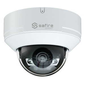 Safre Smart - Dome IP Camera E1 Artificial Intelligence - Résolution 6 mégapixels (3200x1800) - 2,8 mm Lens | Audio dans | IR et Lumière blanche 50m - AI: Classification humaine et véhicule - IP67 imperméabilisation | Poe (IEEE802.3af) | P2P