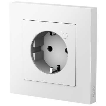 Salida de muro Aqara H2 - Zigbee 3.0 - Asunto encima Zigbee - Protección contra alto Voltaje - Monitor de consumo / Minutero - Compatible con Manzana Chaqueta, Google, Alexa